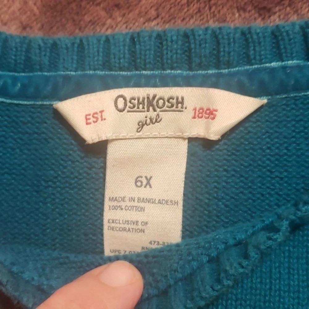 Girls sweater‎ size 6X Oshkosh brand